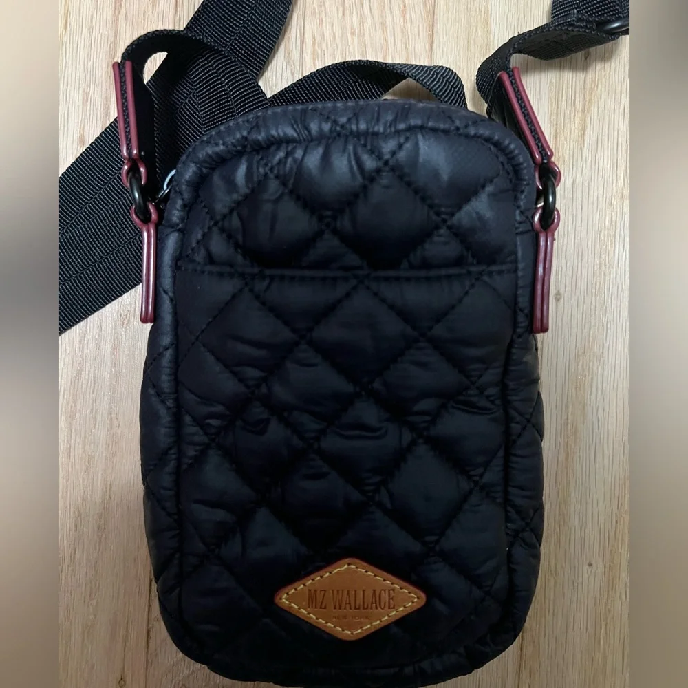 MZ Wallace Black Quilted Metro Crossbody Bag - Picture 4 of 8